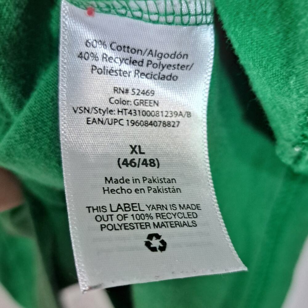 Holiday Time "Team Nice" Green Christmas T-Shirt XL - Picture 4 of 5